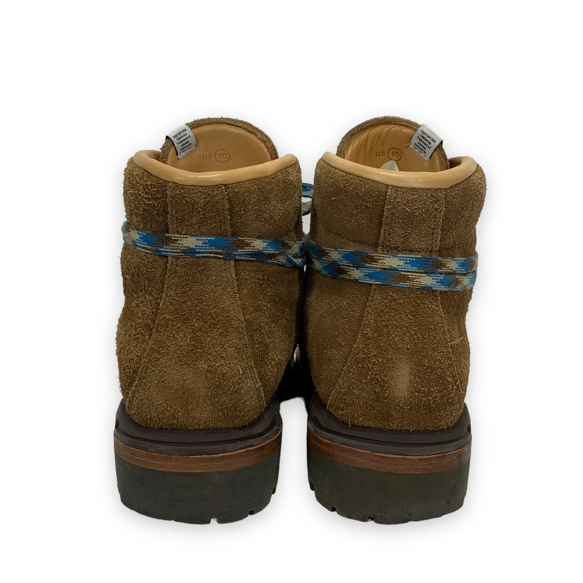 [10] Visvim Whymper Boots Folk Suede Brown