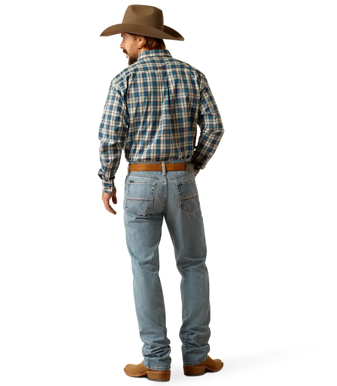 10053546 Ariat Men's M1 Vintage Straight Kelvin Toby 36'Leg