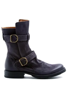 713 Purple Leather Boots