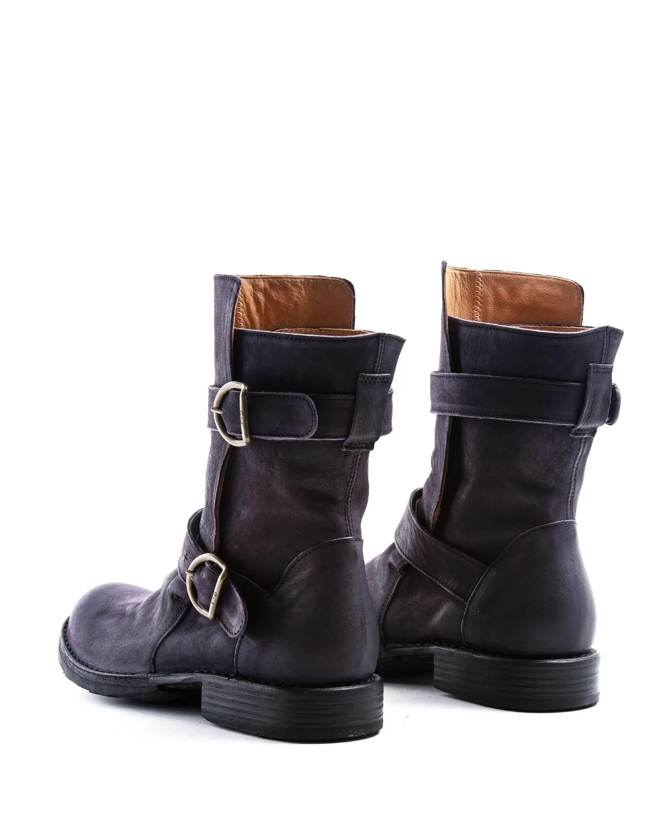 713 Purple Leather Boots