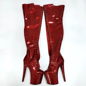 8-Inch Heels Platform Over-The-Knee Boots