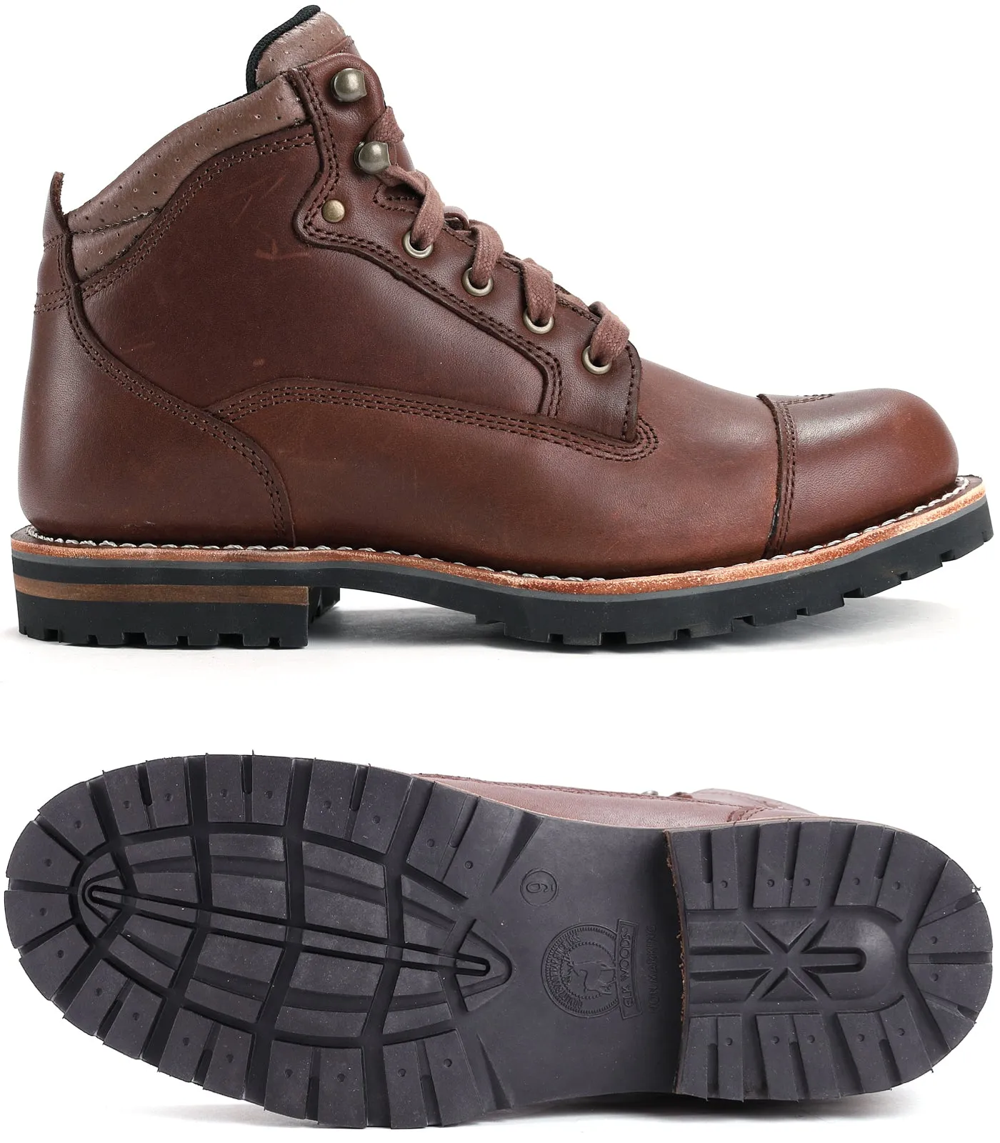 84431 ELK WOODS Men's Classic 6" Soft Toe Work Boot - Brown