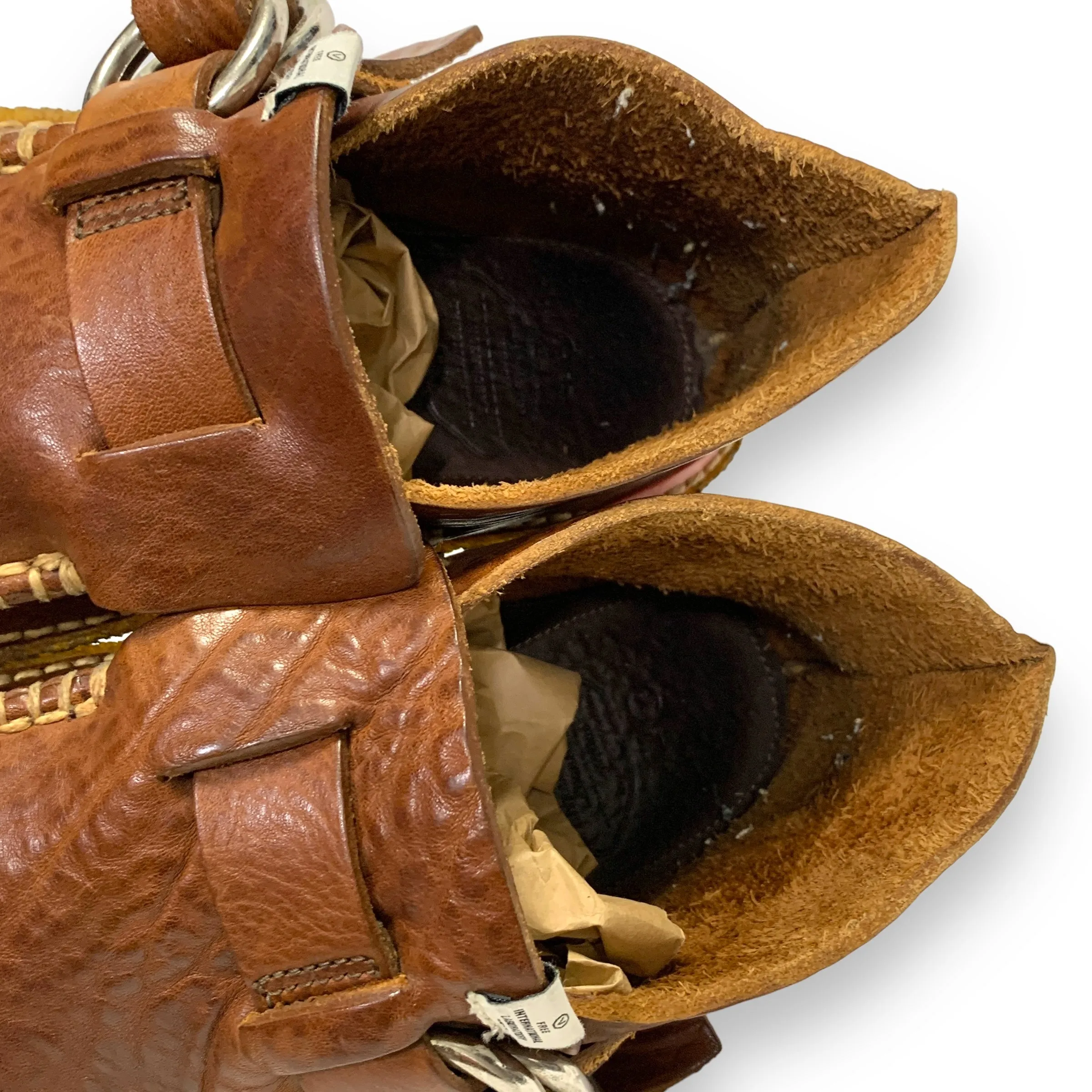 [9.5] Visvim 08AW Skynyrd Double Ring Moc Folk Leather Brown