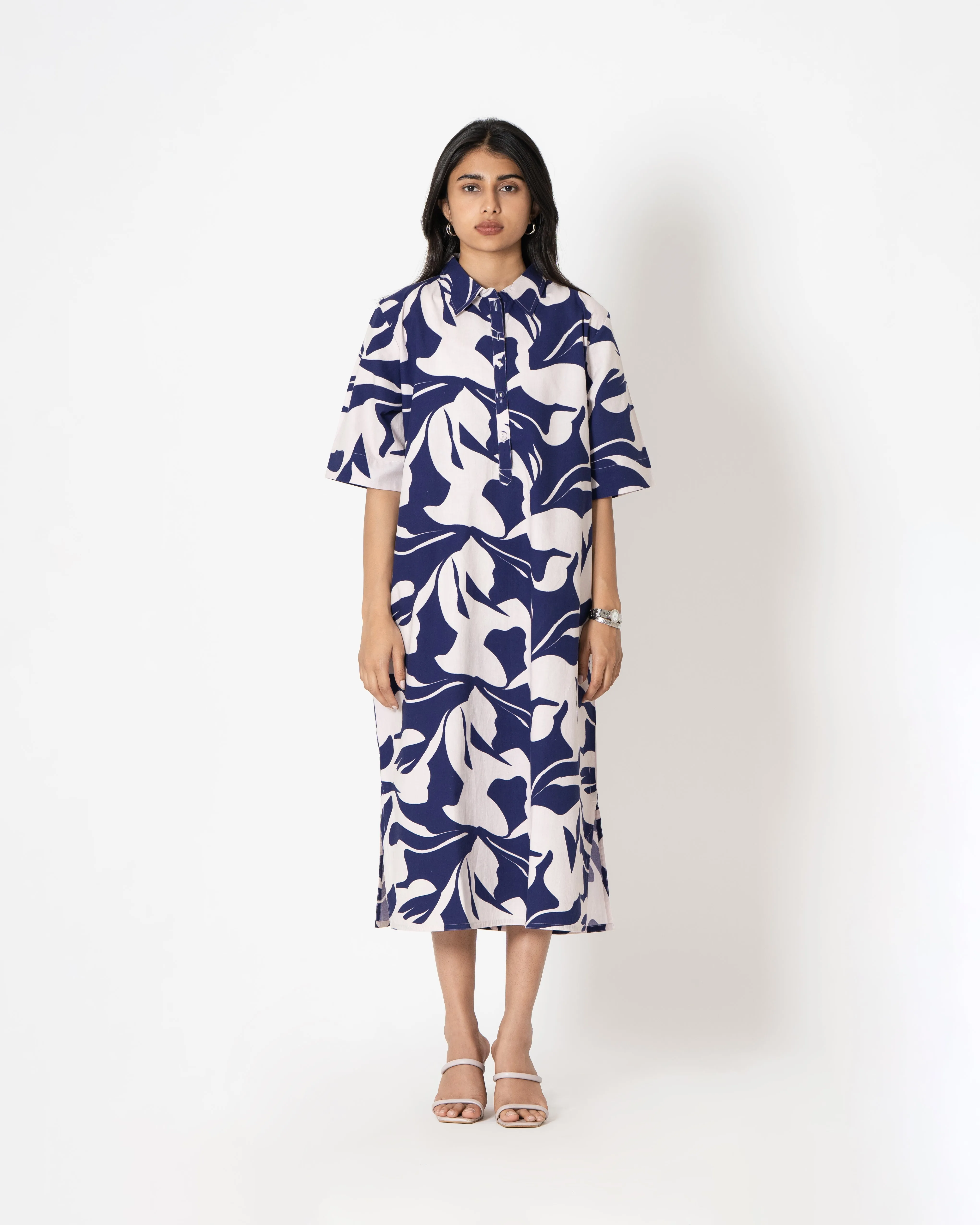 Abstract Art Digital Print Cotton Dress