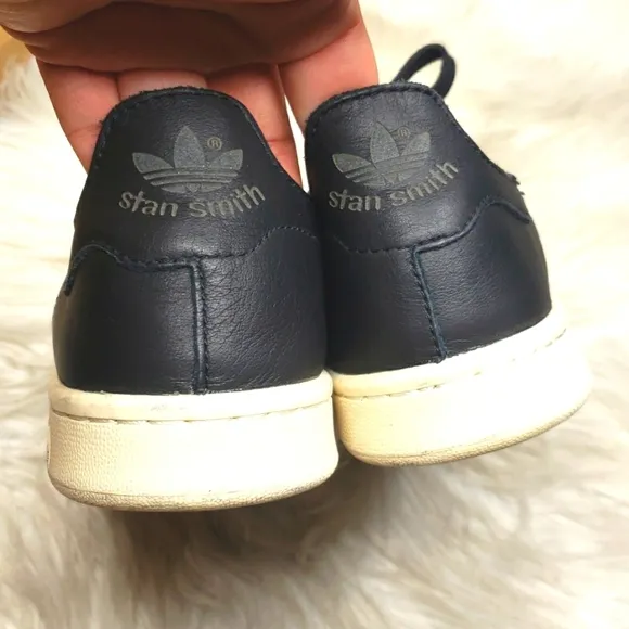 Adidas AQ4788  Stan Smith Leather Sock Sneakers, Core Black 7