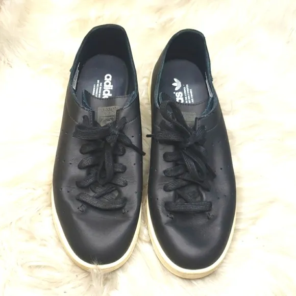 Adidas AQ4788  Stan Smith Leather Sock Sneakers, Core Black 7