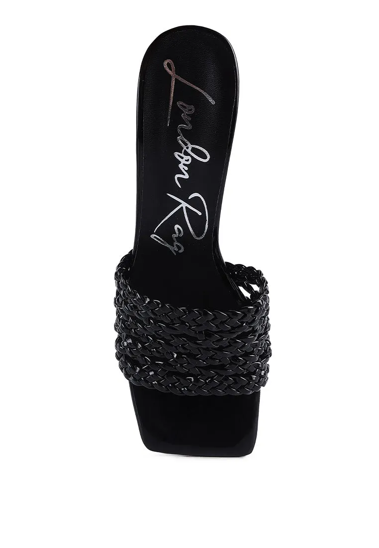 Adorbs Women's Braided Strap Slip-On Sandals – Comfortable & Stylish Summer Footwear