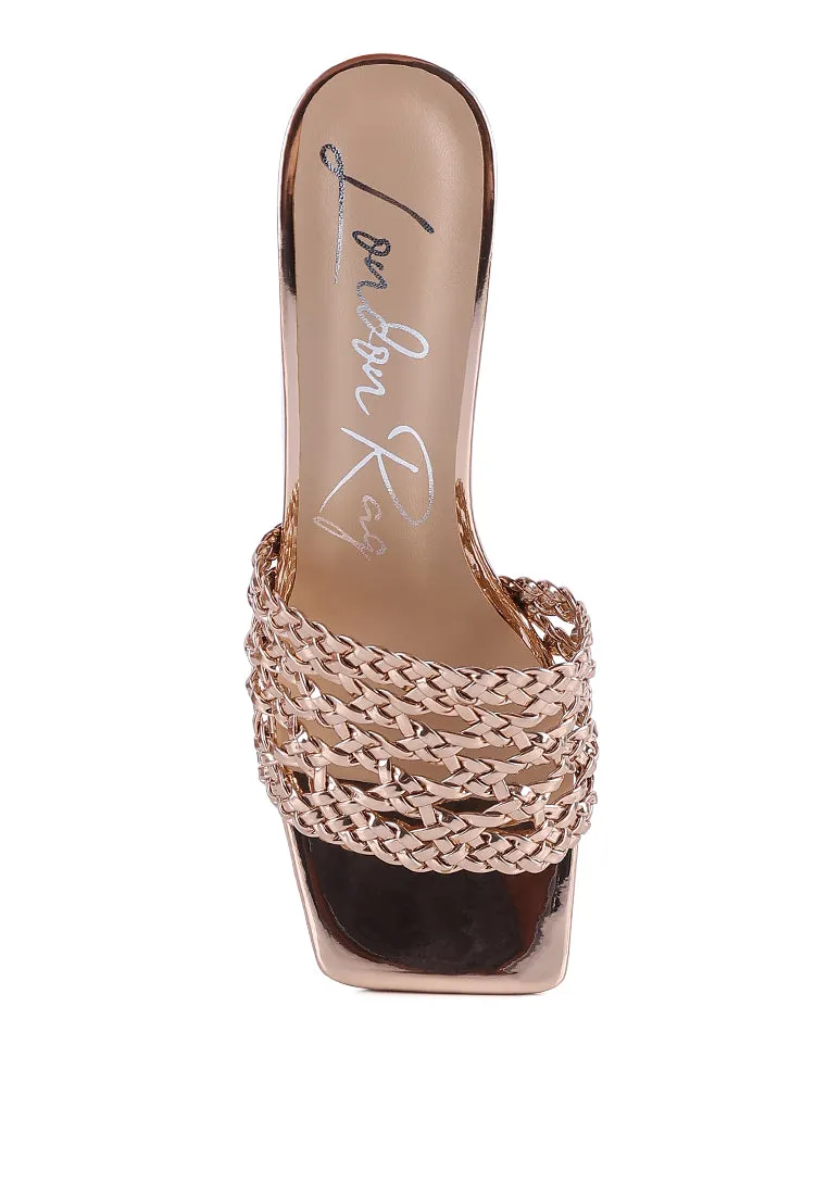 Adorbs Women's Braided Strap Slip-On Sandals – Comfortable & Stylish Summer Footwear
