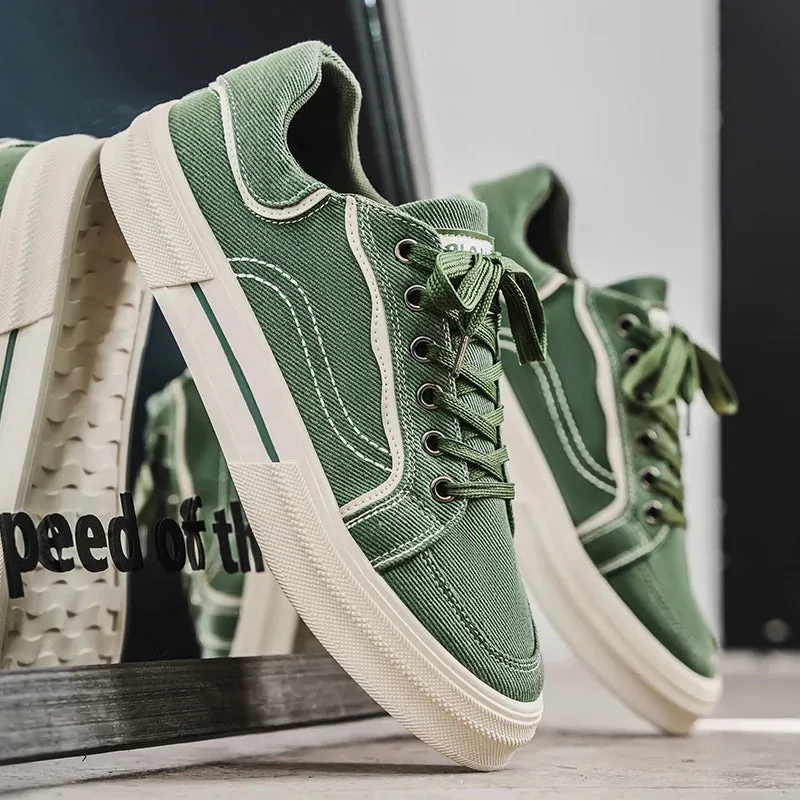 ADVBRIDGE  -  Comfortable Sneakers for Men Canvas Non-slip Comfortable School Sneakers for Boys Casual Sneakers for Men Large Size Shoes