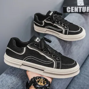 ADVBRIDGE  -  Comfortable Sneakers for Men Canvas Non-slip Comfortable School Sneakers for Boys Casual Sneakers for Men Large Size Shoes