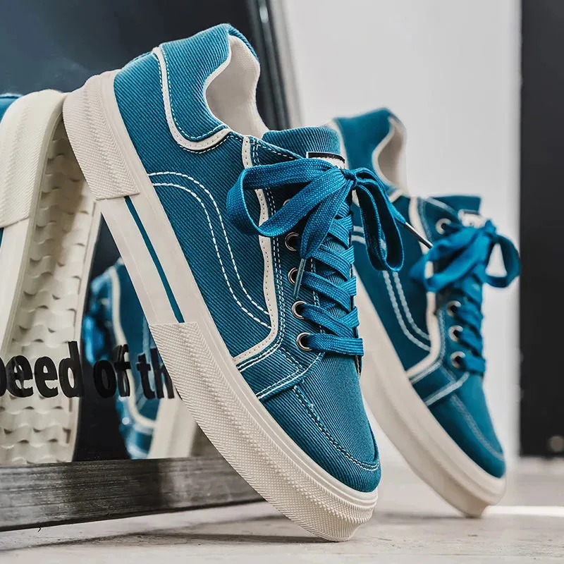 ADVBRIDGE  -  Comfortable Sneakers for Men Canvas Non-slip Comfortable School Sneakers for Boys Casual Sneakers for Men Large Size Shoes