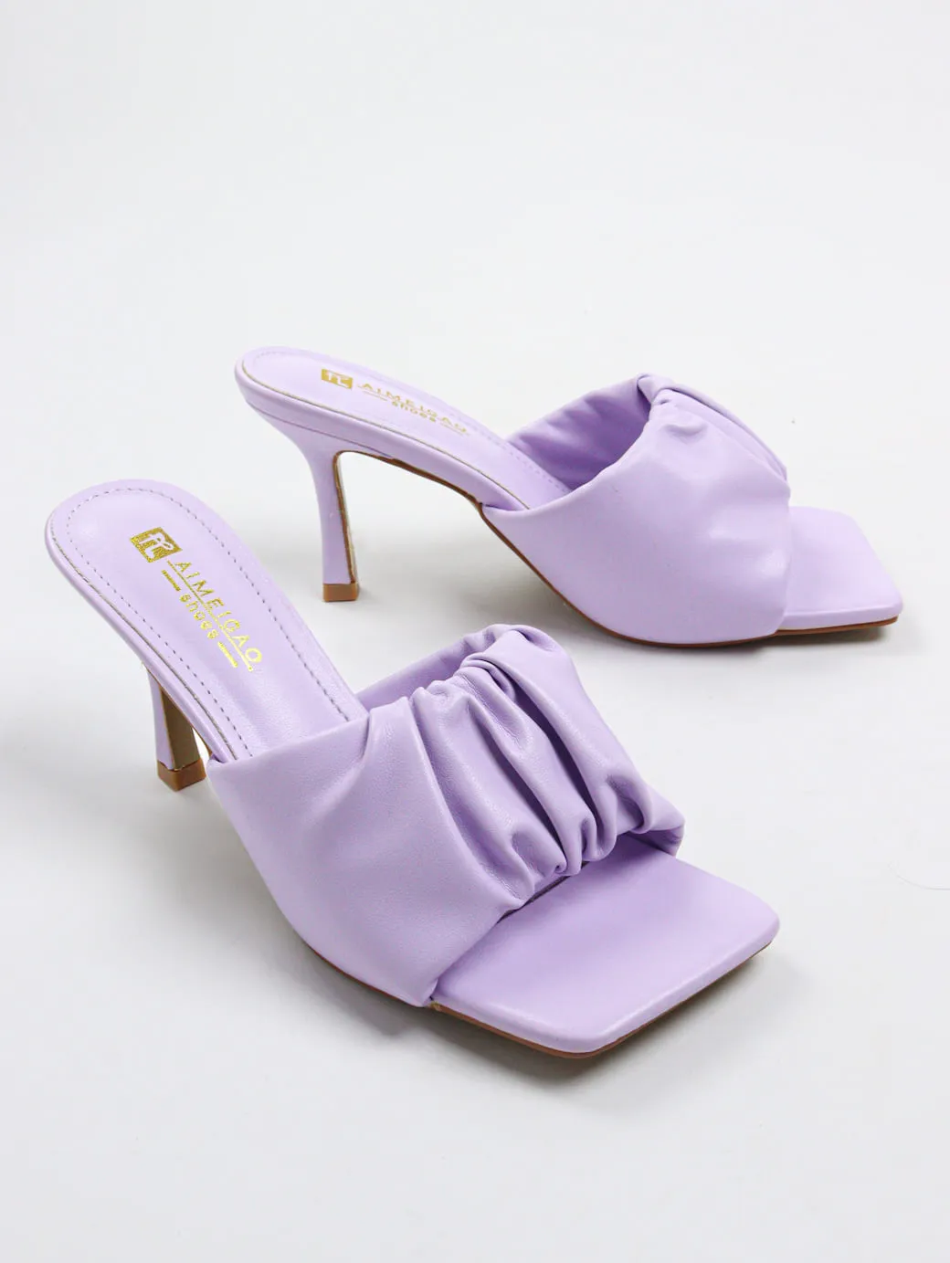 Aimeigao - Women's Scrunchie Stiletto Heels