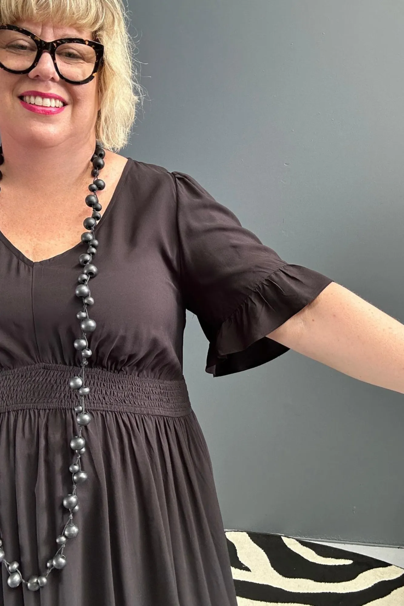 'AMBER' Maxi Dress - Black