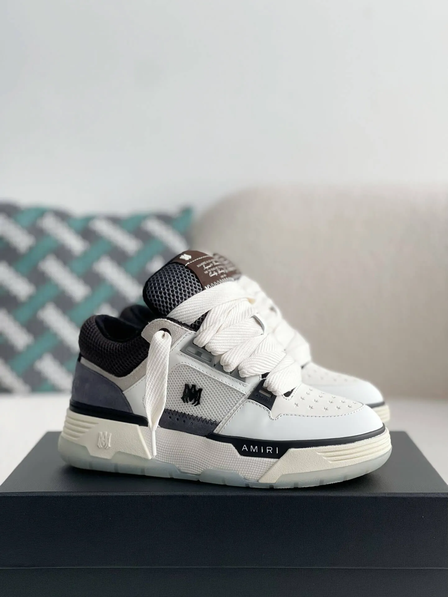 AMIRI MA-1 White Gray Sneakers
