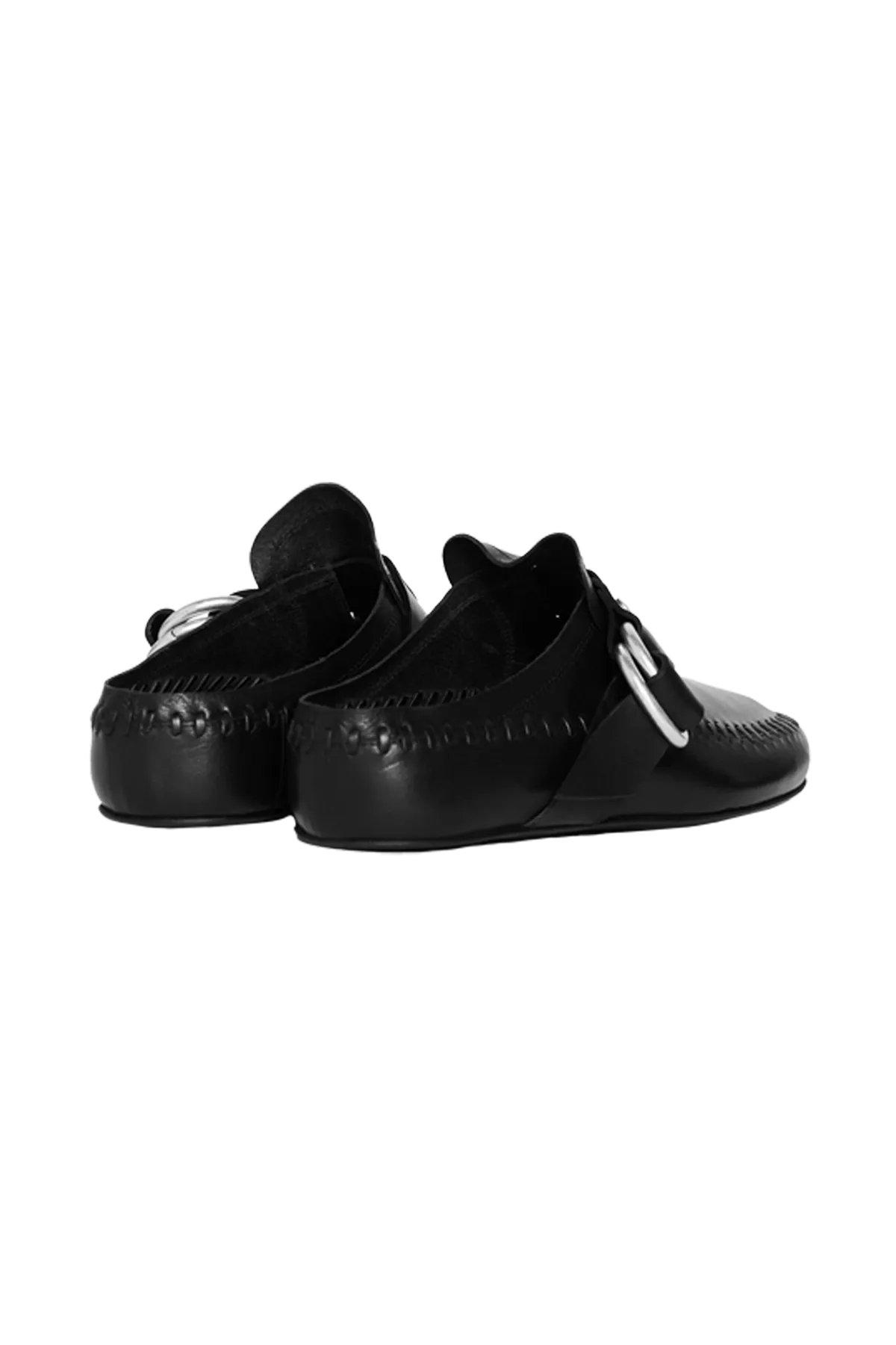 Ann Demeulemeester Ande Soft Shade Rounded Toe Loafers - Mens Black