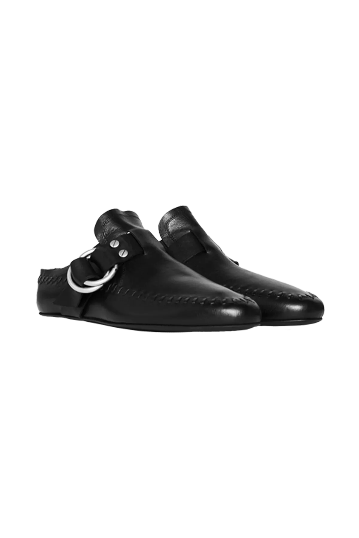 Ann Demeulemeester Ande Soft Shade Rounded Toe Loafers - Mens Black
