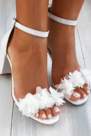 Anna | Floral Strap Heels