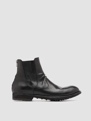 ARBUS 021 - Black Leather Zip Boots