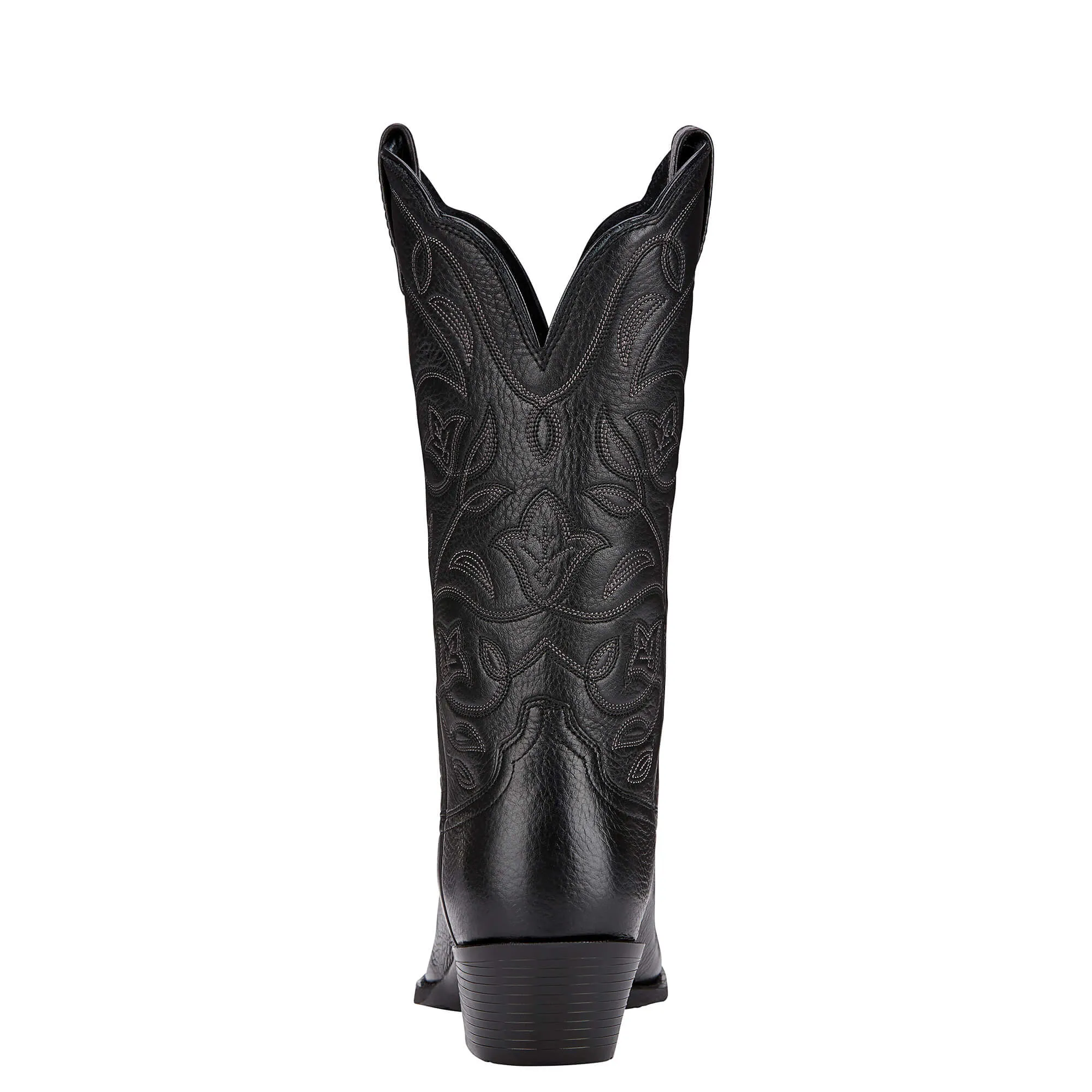 ARIAT Heritage Western R Toe Boots - Womens Cowgirl - Black Deertan
