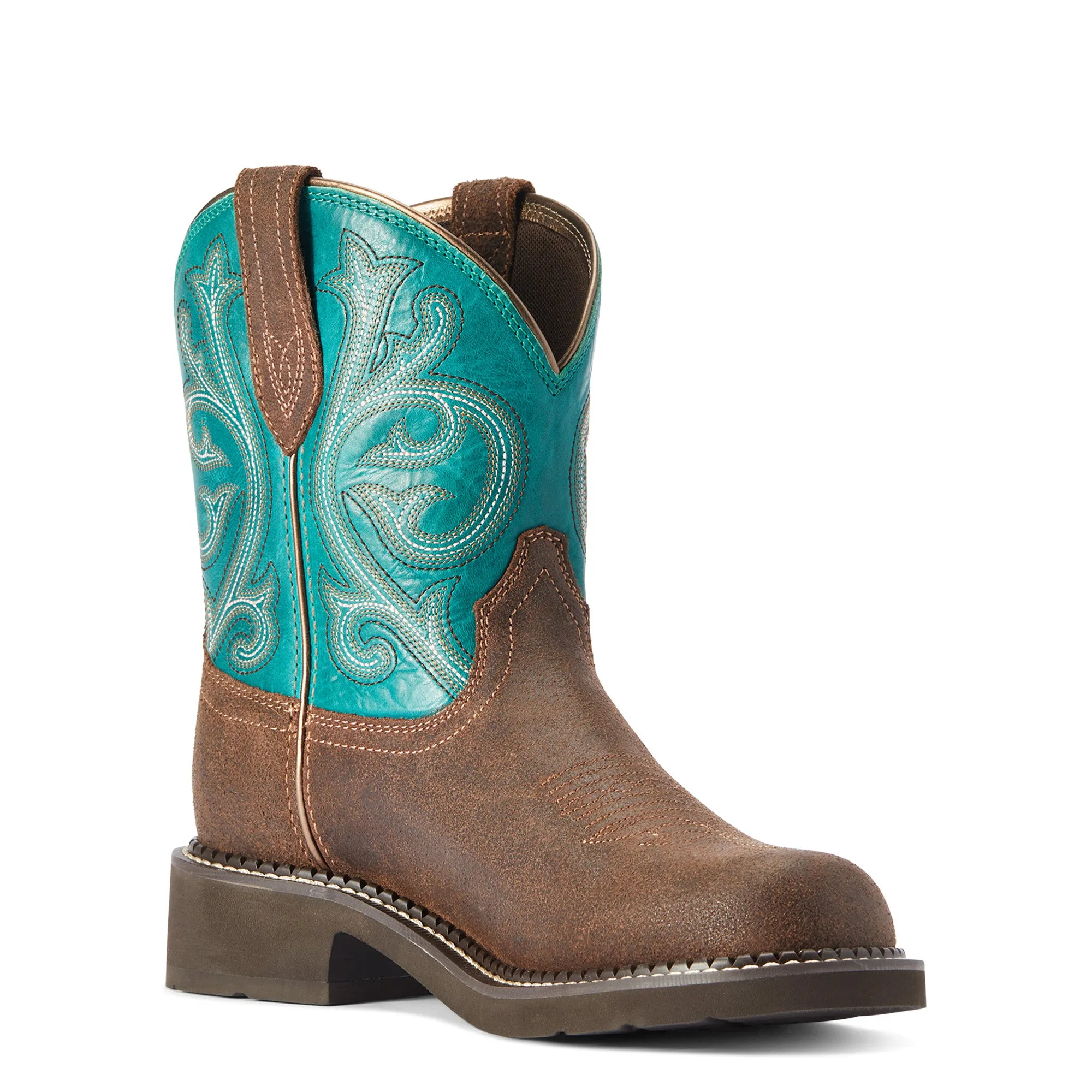 Ariat Women's Fatbaby Heritage Worn Hickory/Shamrock