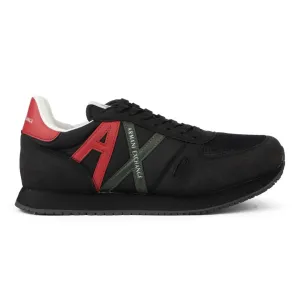 ARMANI EXCHANGE Logo Lace-Up XUX017 Sneakers - BLKBLK