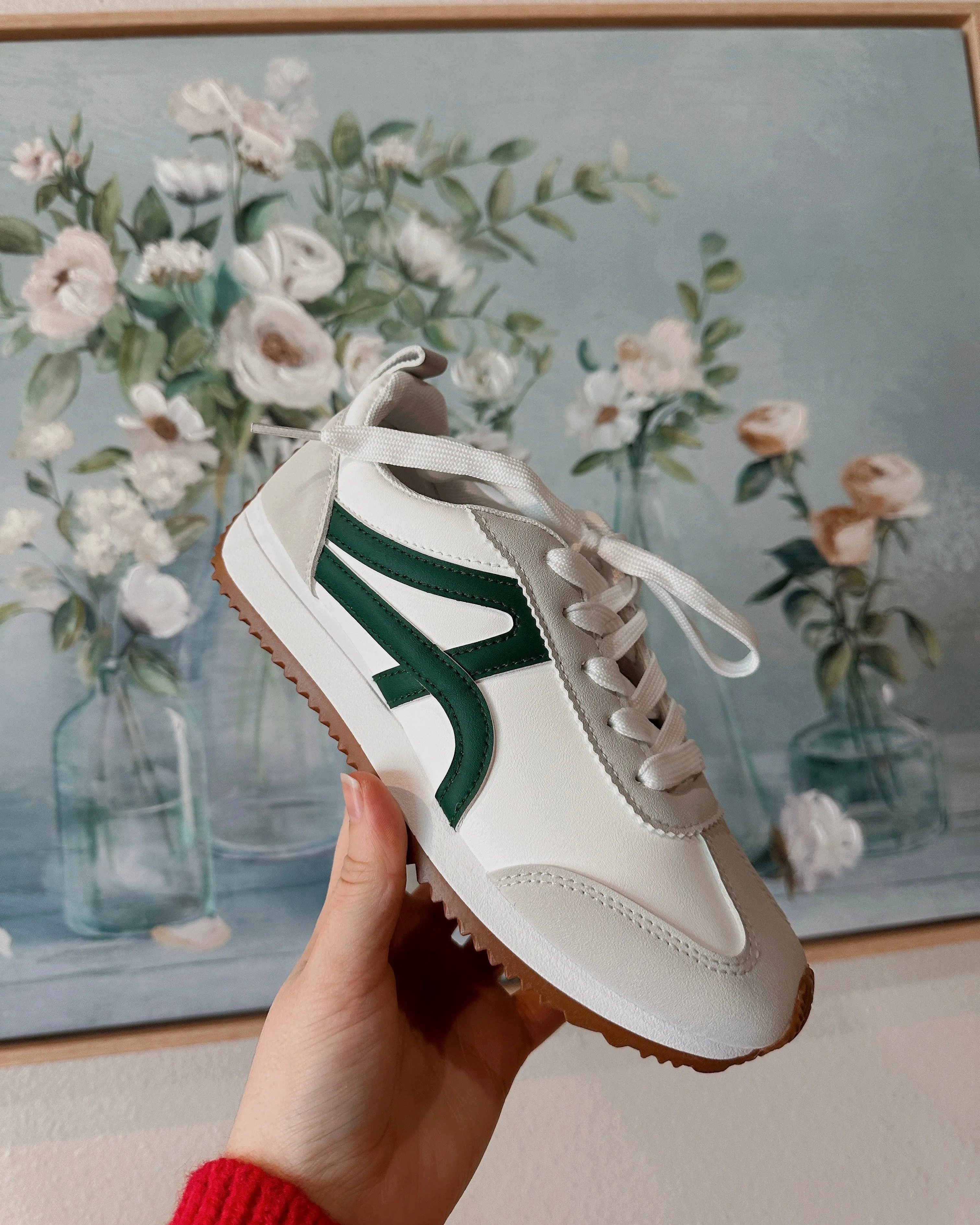 Athletic Fashion Sneakers - Green