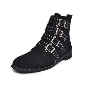 Autumn and Winter Large Size Retro Comfortable Flat with Low Tube Women's Boots Martin Boots
