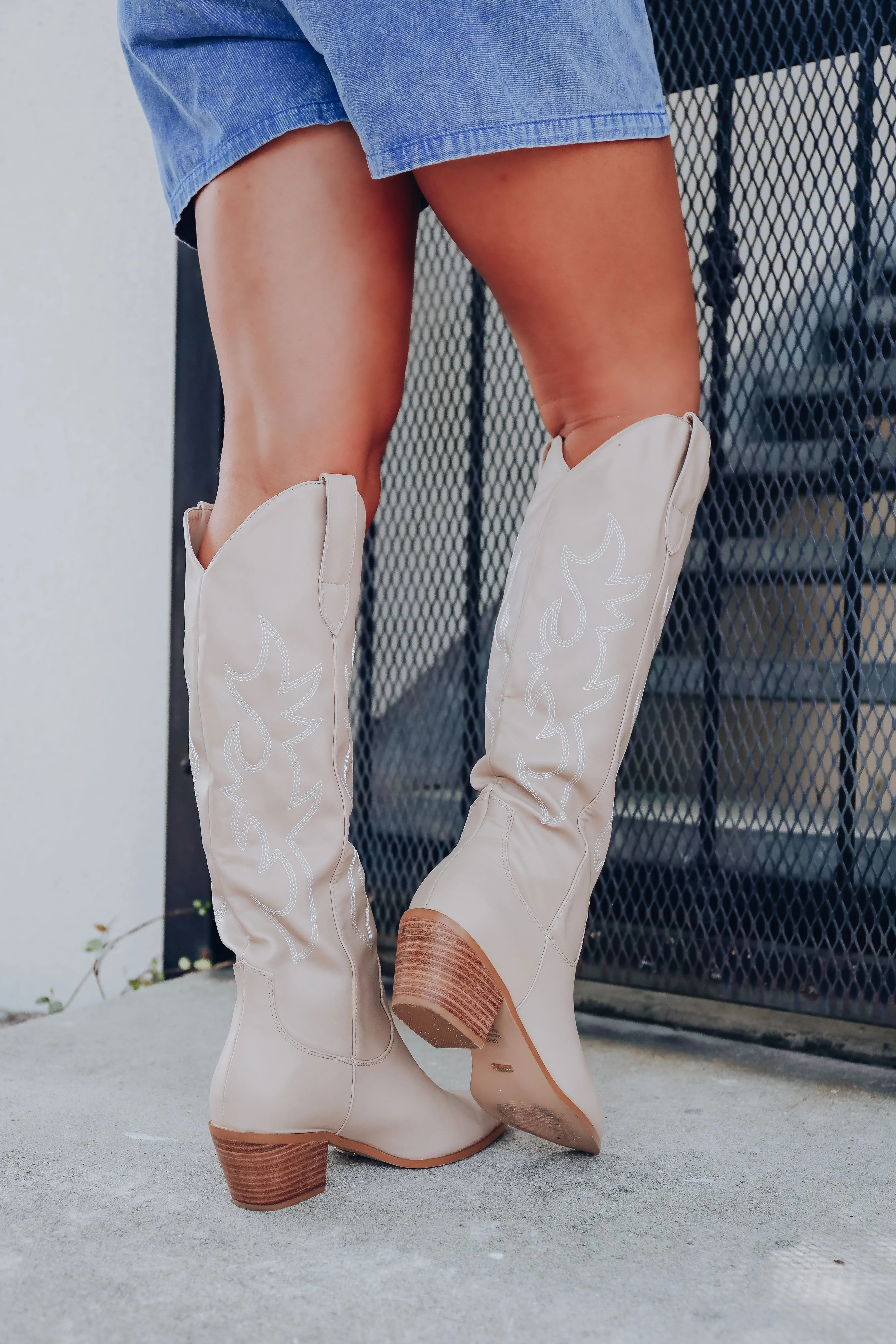 Ballerini Western Boots by Billini - Taupe