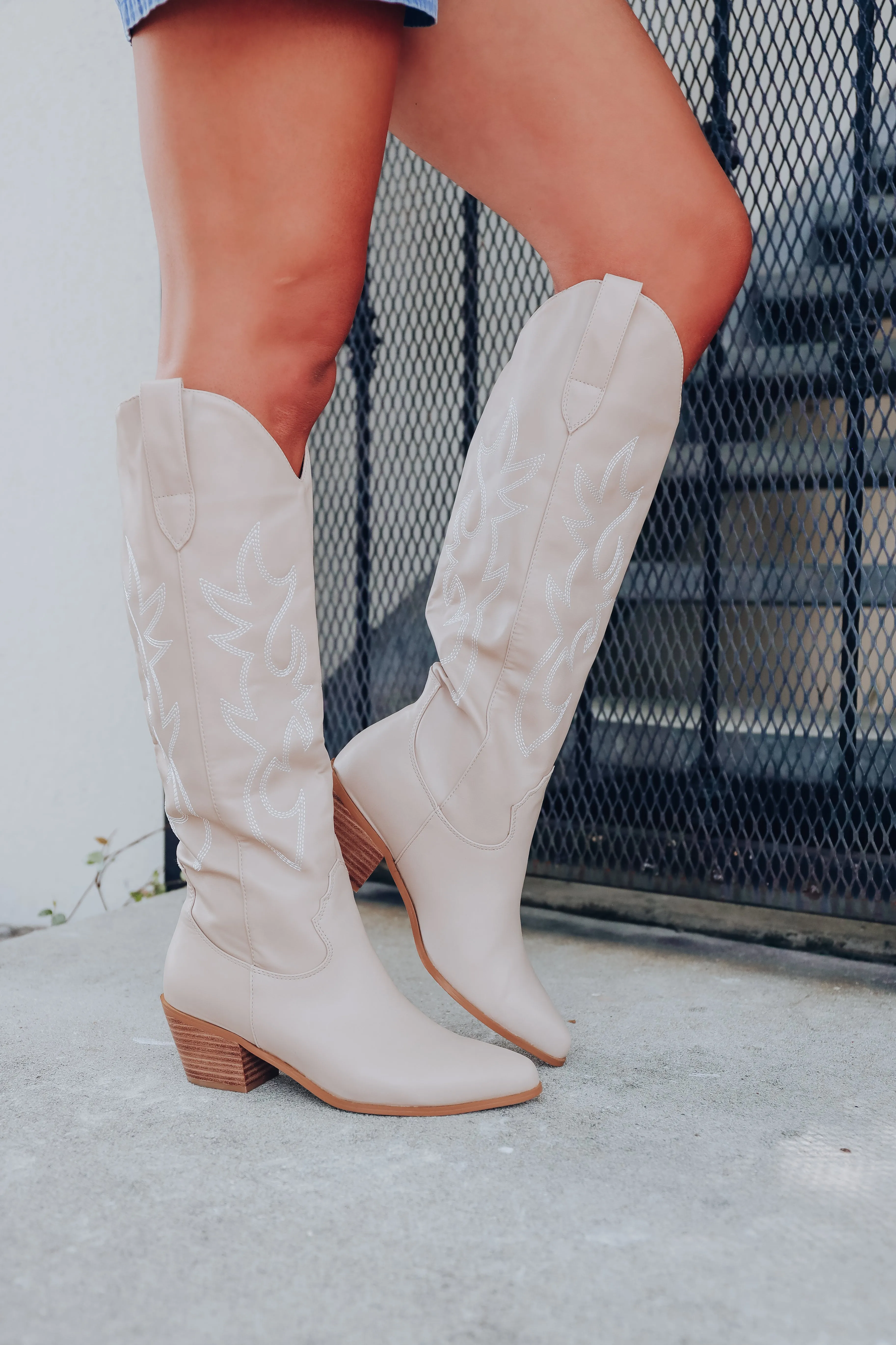 Ballerini Western Boots by Billini - Taupe