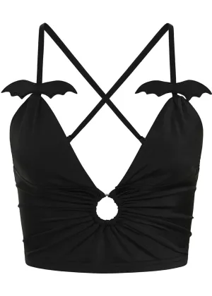 Banned Alternative Melantha Bat Top Black