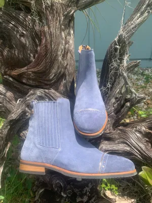 Berlin - Blue Suede Rose Gold 39