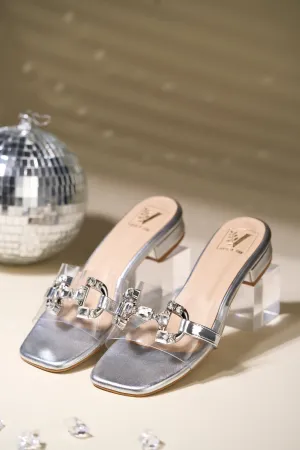 Bianca Silver Heels