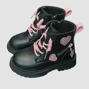 Black Edition Heart Stride Boots