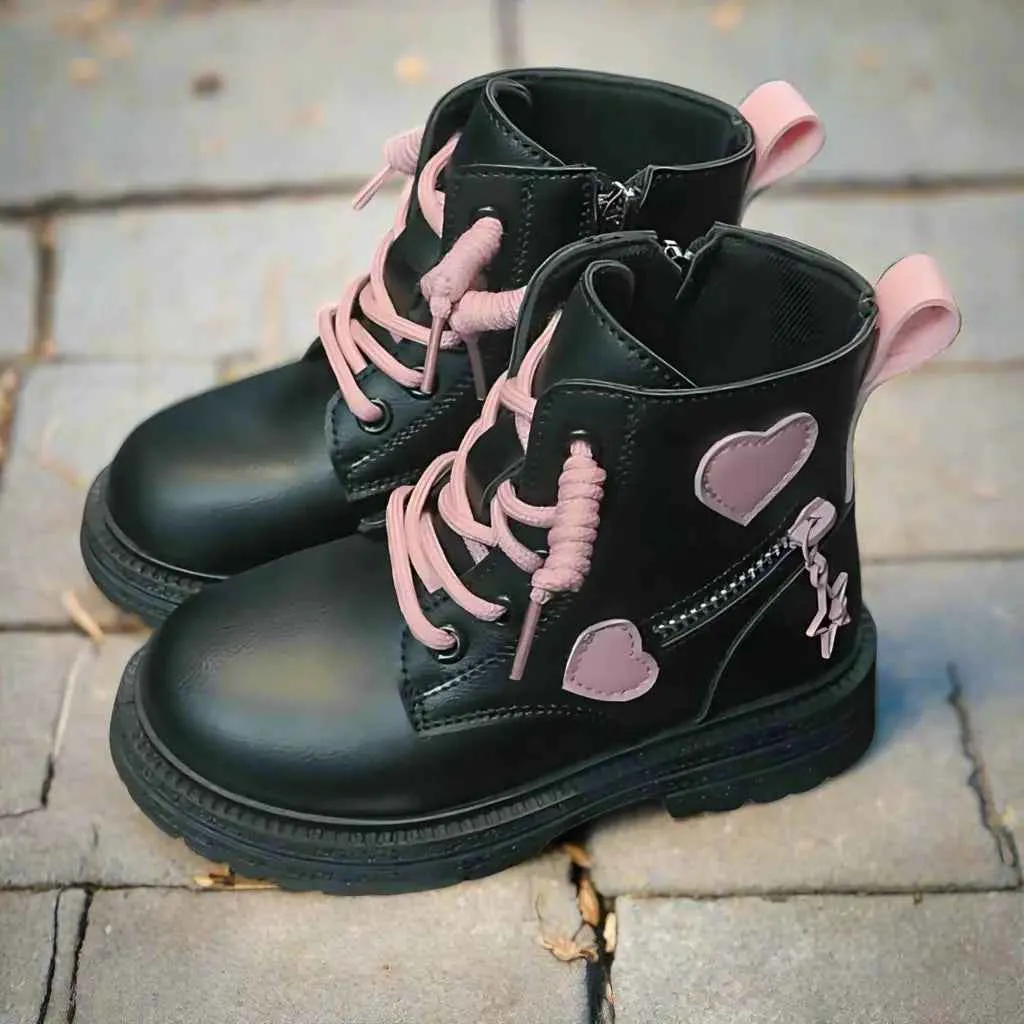 Black Edition Heart Stride Boots