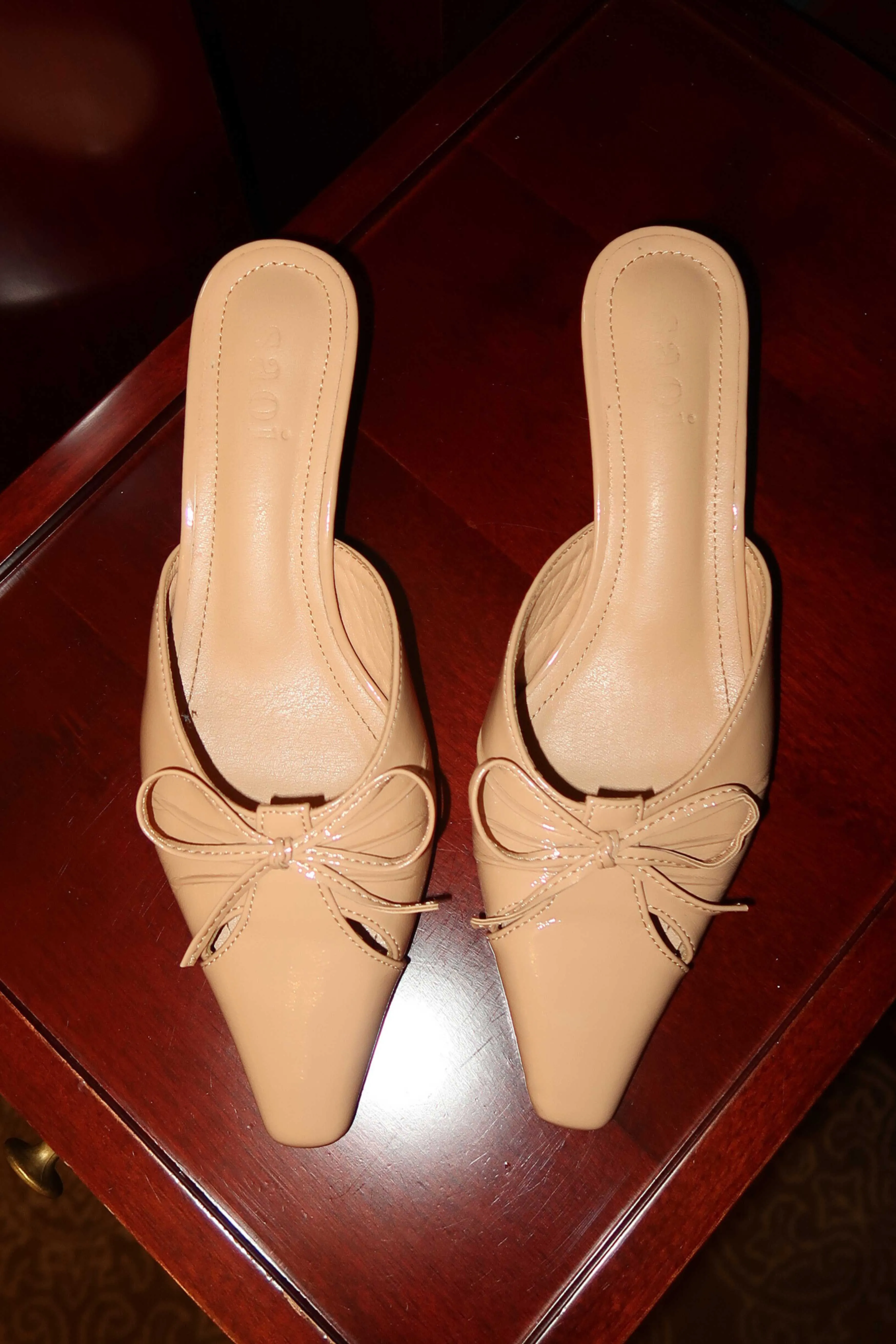 Blair Kitten Heels in Almond