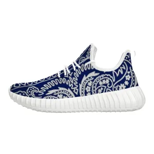 Blue Crip Bandana Yeezy Inspired Sneakers