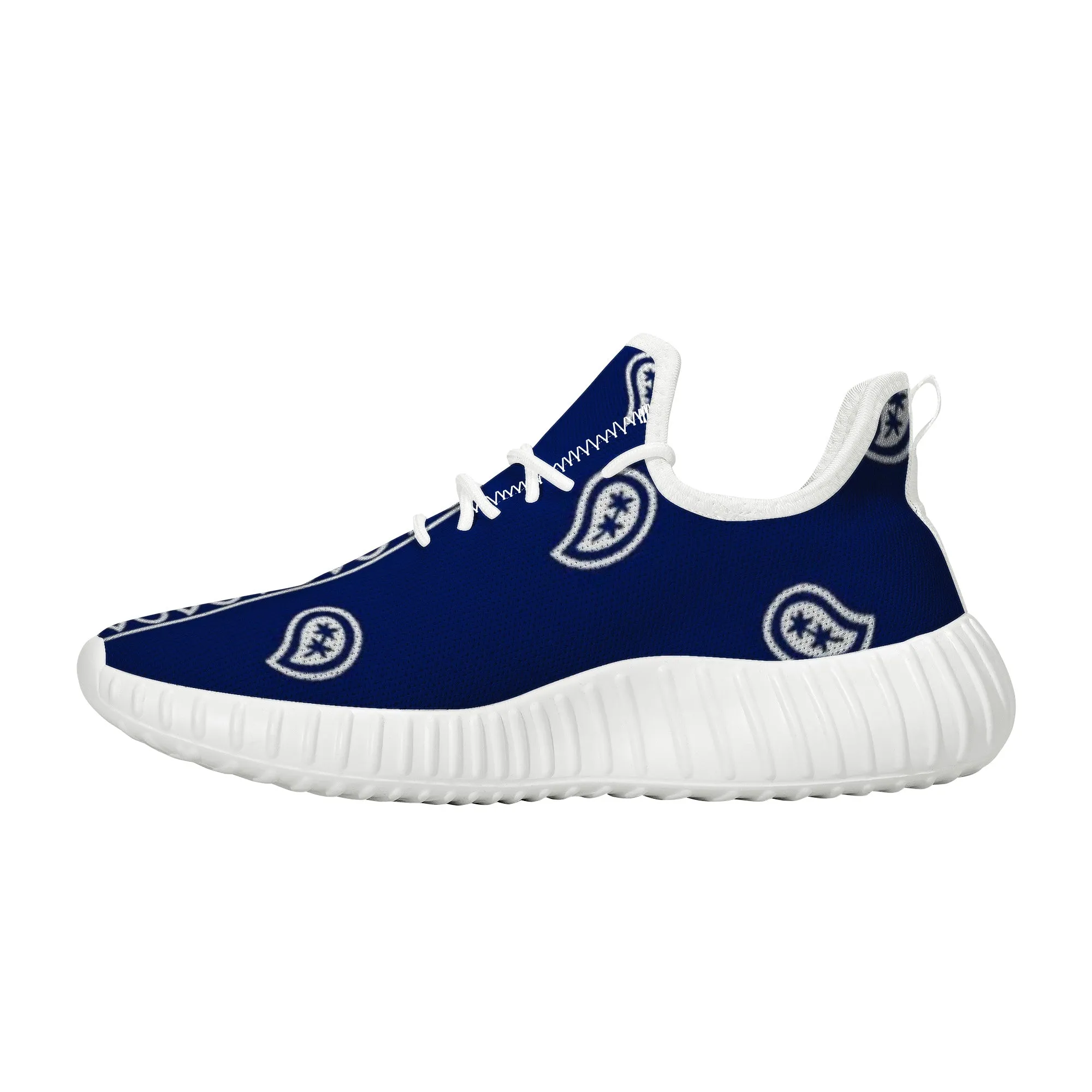 Blue Crip Bandana Yeezy Inspired Sneakers