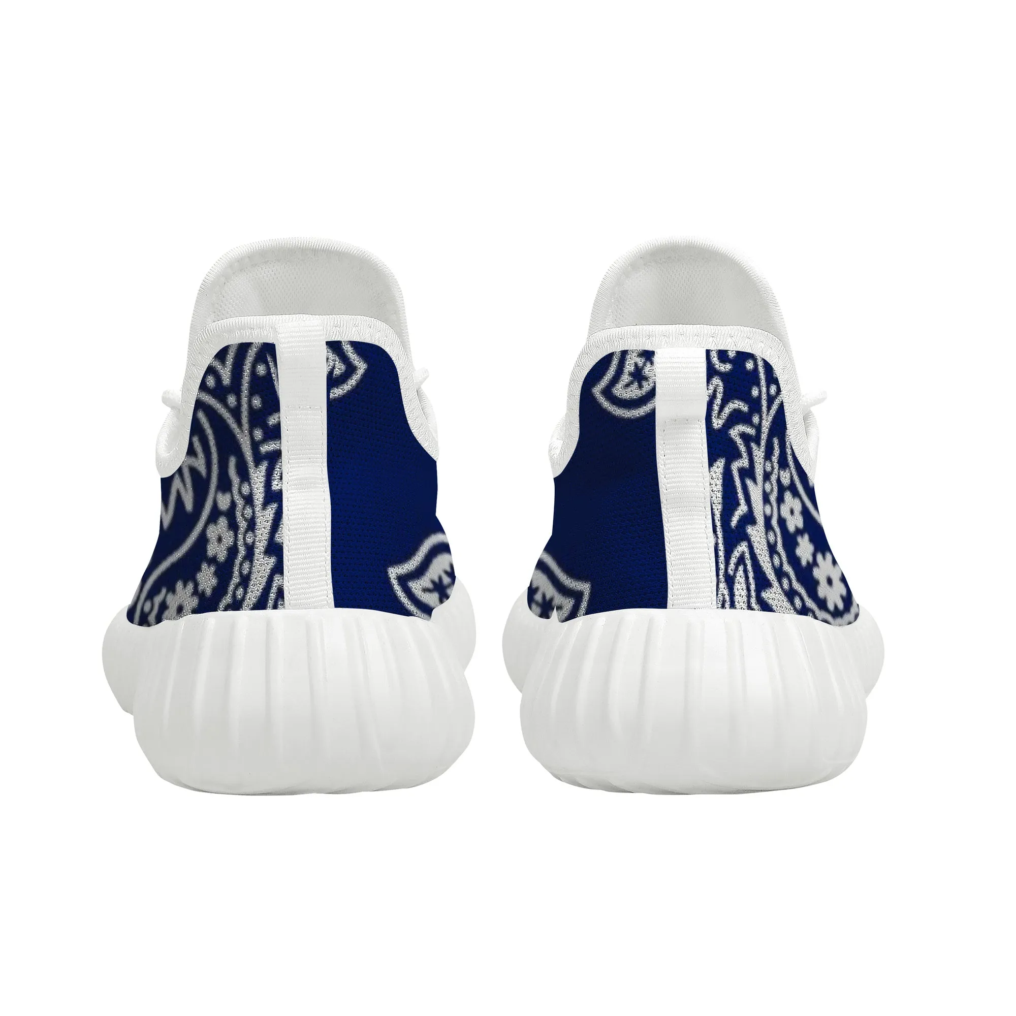 Blue Crip Bandana Yeezy Inspired Sneakers