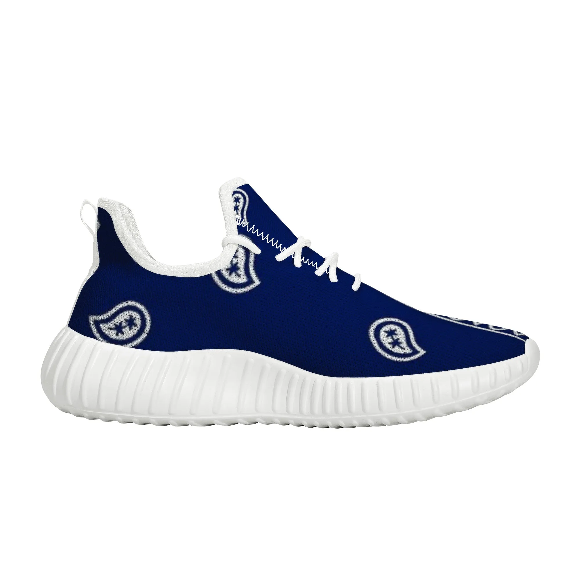 Blue Crip Bandana Yeezy Inspired Sneakers