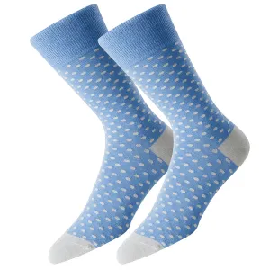 Bluebird Polka Men's Socks