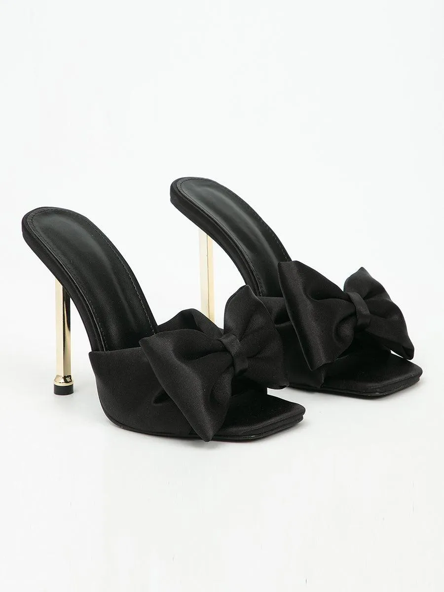 Bow Soft Stiletto Heel MHE1082