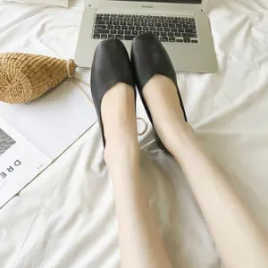 Breathable single shoes 2019 spring summer thick with casual work shoes Korean wild shallow mouth soft comfortable high heels