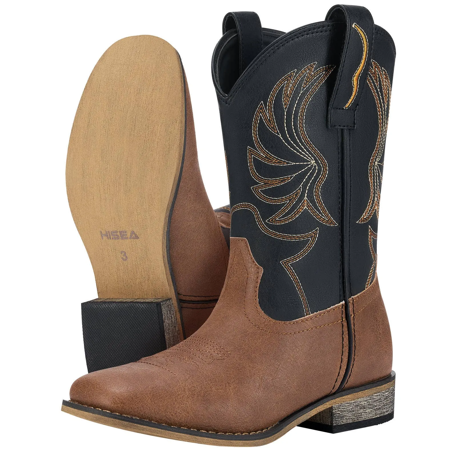 Brown Classic Western Cowboy Boots