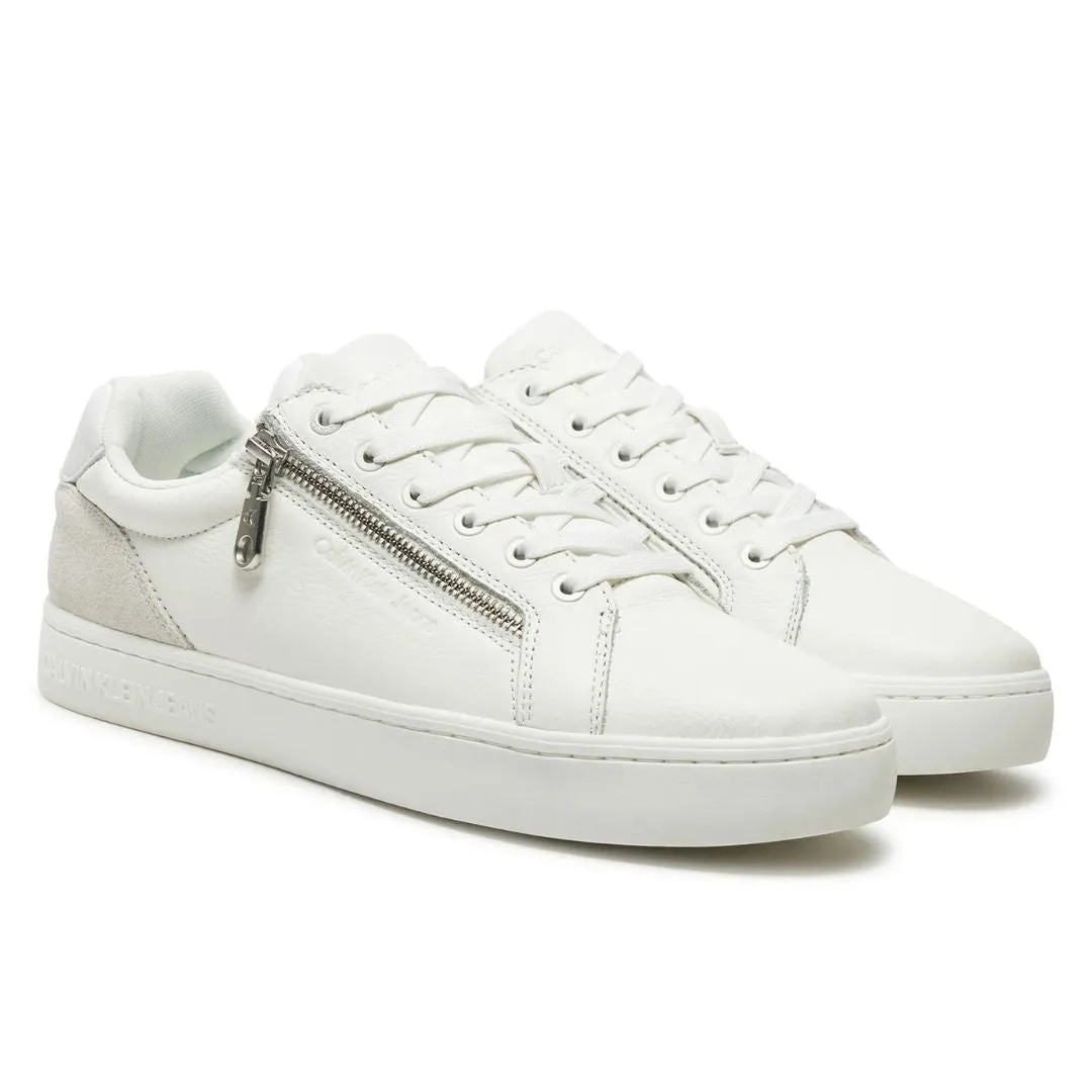 Calvin Klein Jeans Classic Cupsole Zip Low Sneakers YM0YM01254-WHT
