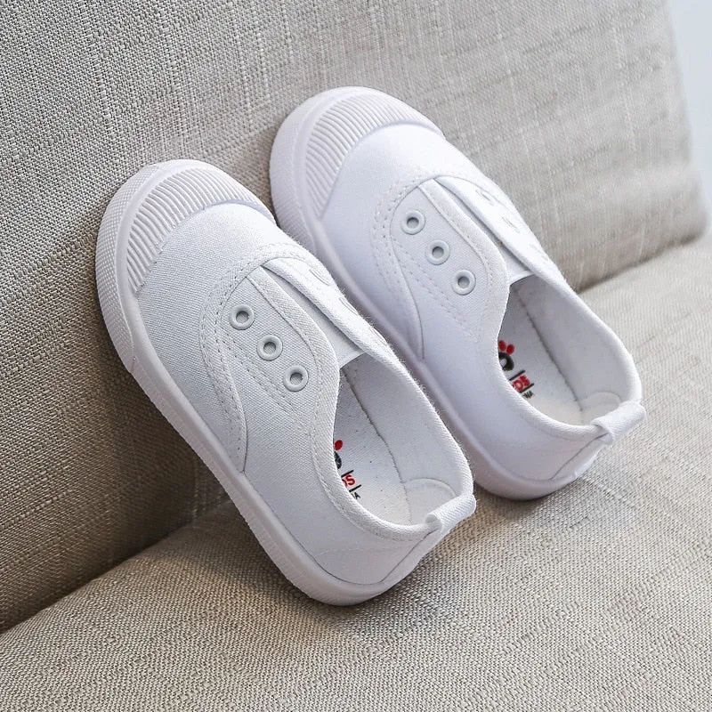 Candy Color Children Canvas Shoes Sneakers Comfortable Flat School Shoes