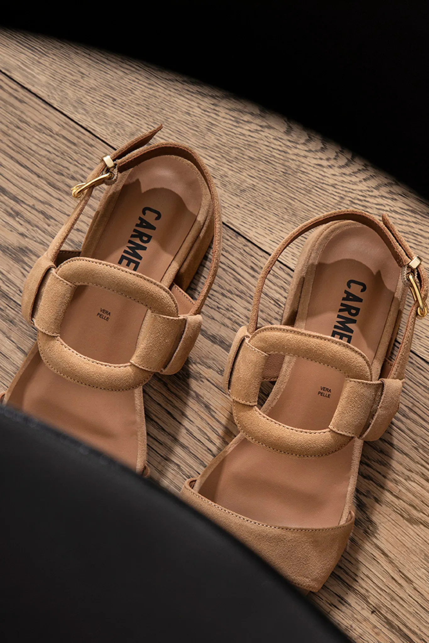 CARRY CIRCLE HEELS - NAT