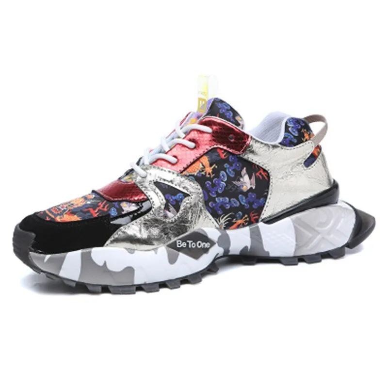 Casual Shoes Men Breathable Sneakers High Quality Adults Masculino New Trend Fashion 3D Print Matching Zapatilla 4#15/20D50