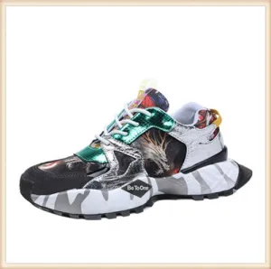 Casual Shoes Men Breathable Sneakers High Quality Adults Masculino New Trend Fashion 3D Print Matching Zapatilla 4#15/20D50