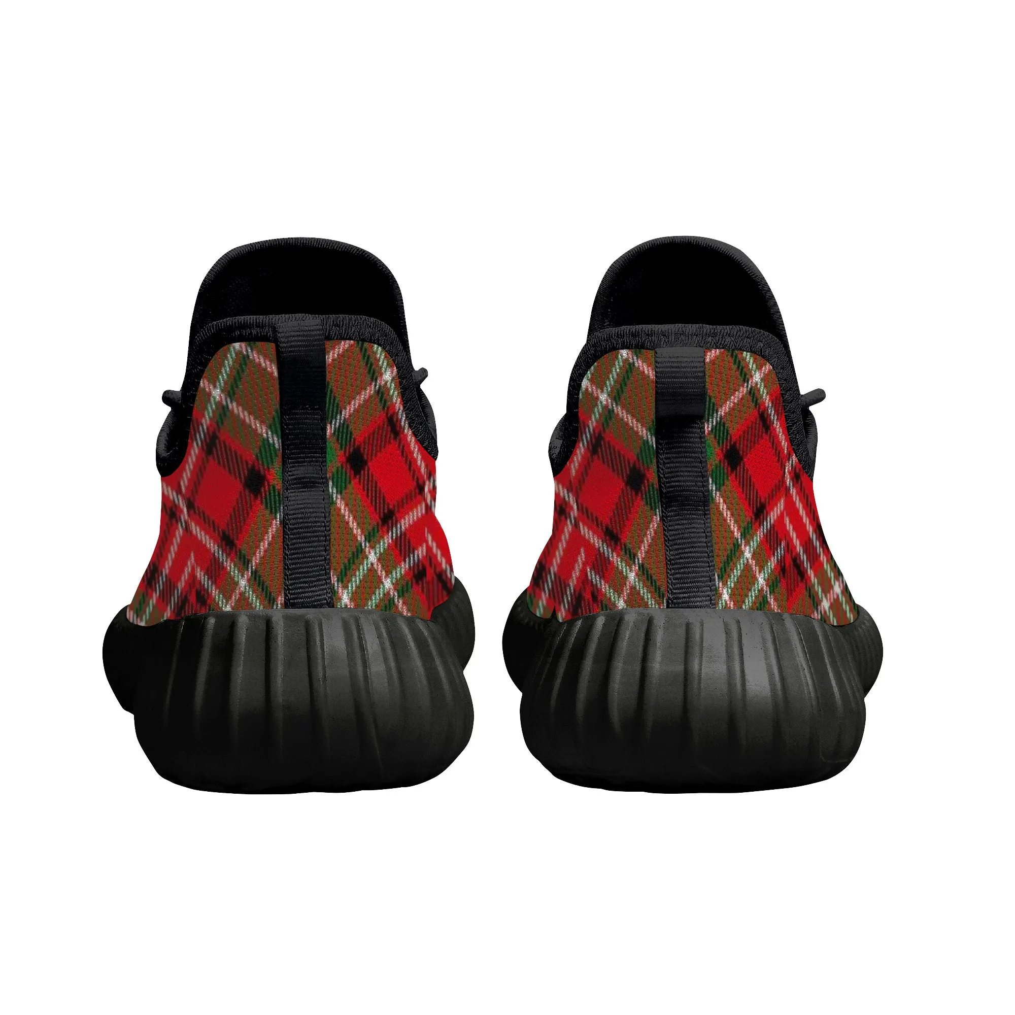 Christmas Plaid Low Cut Running Sneaker