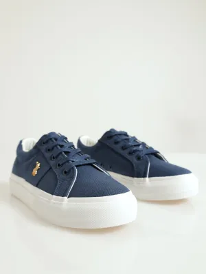Classic Canvas Sneaker - Navy